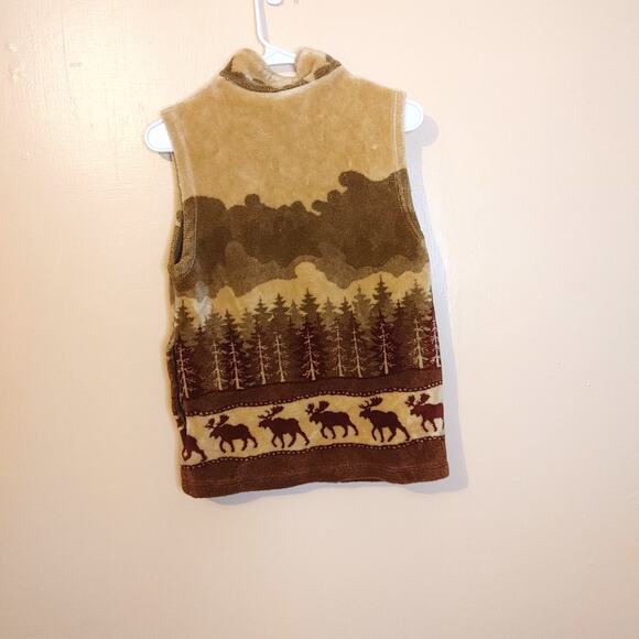 Cityscape Plush Vest Moose Size Medium Acrylic Moose Tree Nature HIking Camping - Picture 2 of 9